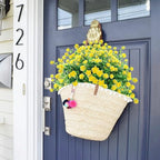 GREENRAIN Artificial Flowers Outdoor Fake Flowers for Decoration UV Resistant No Fade Faux Plastic Plants Garden Porch Window Box Décor (6 Bundles, 2#Yellow)