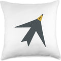 Cute Scandinavian Animals Designs Chic Scandinavian Bird Minimalism Throw Pillow, 18x18, Multicolor