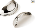 khtumeware 10 Pack 2-1/2" Drawer Pulls Polished Nickel Cabinet Cup Pulls Kitchen Hardware Cabinet Handles Drawer Handles Knobs 2.5 inch Hole Center