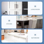 Ravinte 20 Pack Brushed Nickel Kitchen Cabinet Handles 10 Inch Cabinet Pulls Square Kitchen Hardware for Cabinet Drawer Pulls Drawer Handles Come with Screwdriver