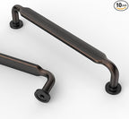 Asidrama 10 Pack 5 Inch(128mm) Oil Rubbed Bronze Kitchen Cabinet Handles, Cabinet Pulls Kitchen Cabinet Hardware for Cupboard Drawer Pulls