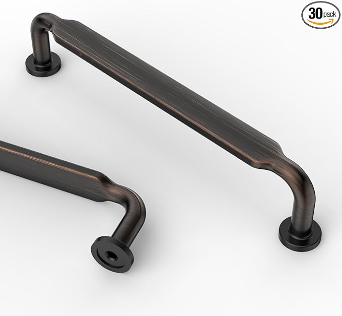 Asidrama 30 Pack 5 Inch(128mm) Oil Rubbed Bronze Kitchen Cabinet Handles, Cabinet Pulls Kitchen Cabinet Hardware for Cupboard Drawer Pulls