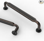 Asidrama 30 Pack 5 Inch(128mm) Oil Rubbed Bronze Kitchen Cabinet Handles, Cabinet Pulls Kitchen Cabinet Hardware for Cupboard Drawer Pulls