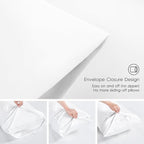 Love's cabin Twin XL Comforter Set White, 5 Pieces Twin XL Bed in a Bag, All Season Bedding Sets with 1 Comforter, 1 Flat Sheet, 1 Fitted Sheet, 1 Pillowcase and 1 Pillow Sham