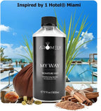 AROMELY My Way Essential Diffuser Oil Blend - Inspired by 1 Hotel® - Luxurious Fragrance with Notes of Leather, Cardamon, Lemon, Cedarwood, Iris and Amber. (500ml (17 Fl Oz), My Way)
