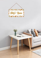 Personalized Lovely Flowers Decor for Boys Room Planet Theme Room Decor for Nursery,Cute Wall Art Decor for Kids Room Gilrs Bedroom Little Man Cave