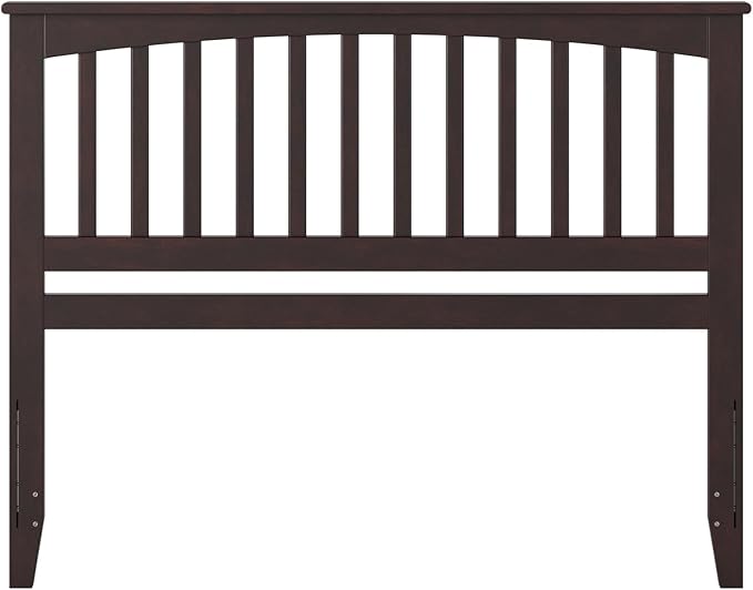 AFI, Mission King Solid Wood Headboard with Attachable Charger, Espresso