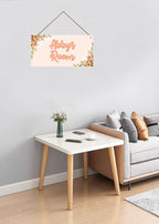Personalized Flowers Sign Door Décor For Kids Room Custom Name Little Man Cave Wall Art Decor, Stars Floral Nursery Beautiful Art Plate For Girls Room Boys Bedroom