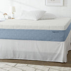 Amazon Basics Memory Foam Mattress, Medium Firm, Cooling Gel, Full Size Mattress, CertiPUR-US® Certified Foam, 75 x 54 x 12 inches, White/Gray