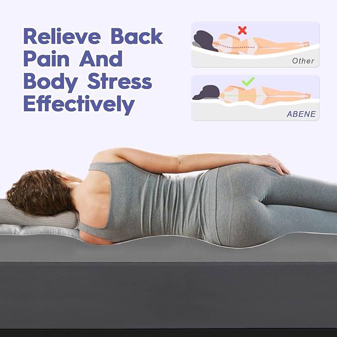 ABENE Mattress Topper for Back Pain Relief, Extra Thick Mattress Pad Pillowtop, Soft Mattress Protector Cover with 8"-21" Deep Pocket, Overfilled Down Alternative Filling (Gray, Short Queen)