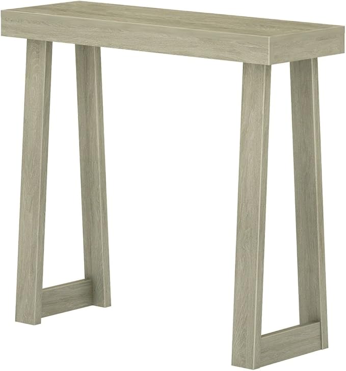 Plank+Beam Solid Wood Console Table, 36 Inch, Sofa Table, Narrow Entryway Table for Hallway, Behind The Couch, Living Room, Foyer, Easy Assembly, Seashell