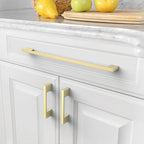 Asidrama 2008 6 Pack 11.3 Inch(288mm) Brushed Gold Kitchen Cabinet Handles, Cabinet Pulls Kitchen Cabinet Hardware for Cupboard Drawer Pulls