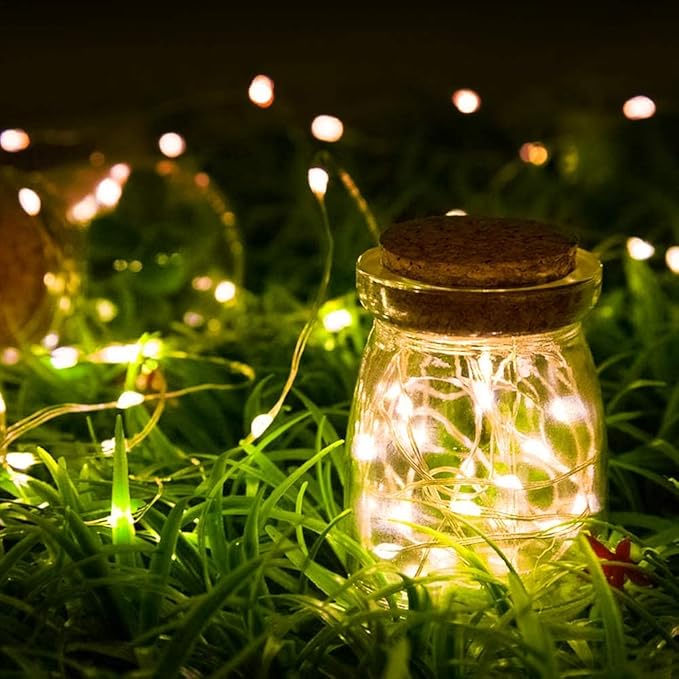 10Ft/30 LEDs Fairy,Starry , String Lights for Indoor&Outdoor Decoration Wedding Home Parties Christmas Holiday, Waterproof,Battery Operated.(Warm White)