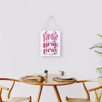 Pink Room Decor Christian Wall Decoration Bedroom Decor for Teen Girls Pink Dorm Room Decoration Bible Verses Wall Decor for Women Gift, Wooden Sign Wall Art Easter Decoration for Farmhouse Home Porch Bedroom Office