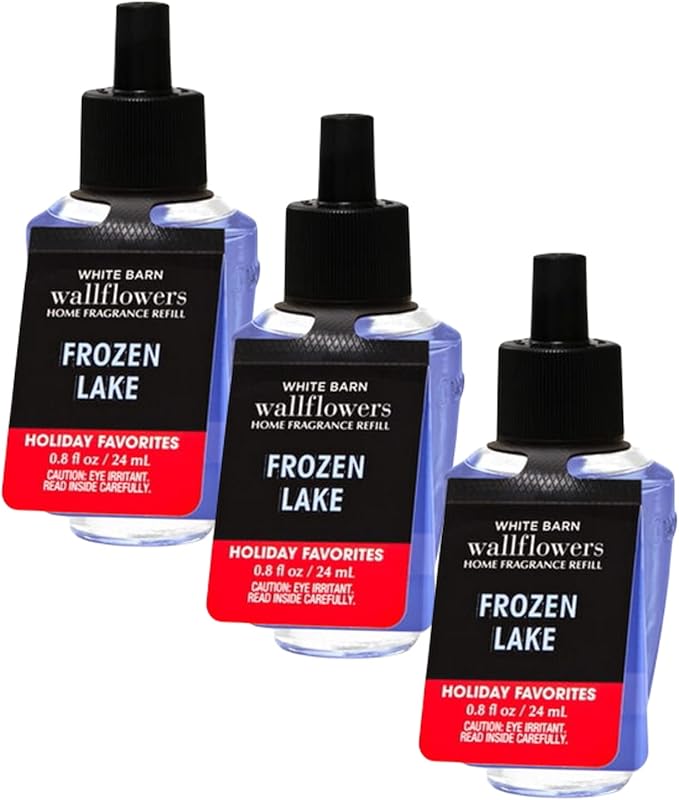 Bath and Body Works 4 Pack Frozen Lake Wallflowers Fragrance Refill 0.8 Oz.