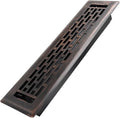2x12 Inches Heavy Duty Walkable Floor Register - Easy Adjust Air Supply Lever Decorative Floor Vent Covers - Boston Design Vent Covers for Home - Oil Rubbed Bronze