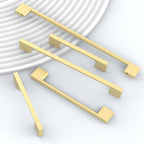 6 Pack Brushed Gold Cabinet Pulls 15 Inch Handles for Kitchen Cabinets, Wardrobe Hardware