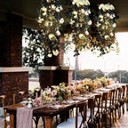 RECUTMS Artificial Plants Hanging 2Pieces 3.3Ft Rose Plant Flowers Vines Wedding (White)