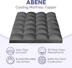ABENE Mattress Topper Full for Back Pain Relief, Extra Thick Mattress Pad Pillowtop, Soft Mattress Protector Cover with 8"-21" Deep Pocket, Overfilled Down Alternative Filling (Gray, Full)