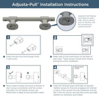 Franklin Brass Adjusta-Pull (5-Pack) Adjustable Drawer Pulls | Fits 1-3/8 to 6-5/16 Inch Hole Centers | Champagne Bronze Cabinet Handles| Francisco P44365-CZ-B