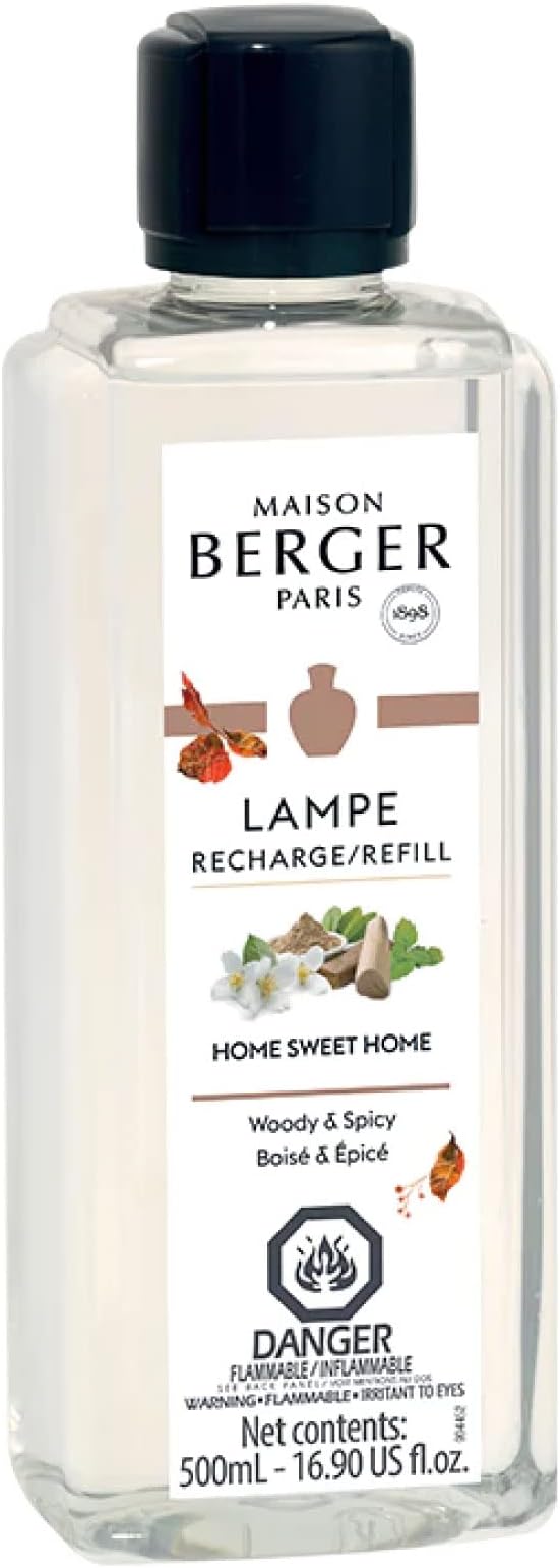 Home Sweet Home - Lampe Berger Fragrance Refill for Home Fragrance Oil Diffuser - 16.9 Fluid Ounces - 500 milliliters