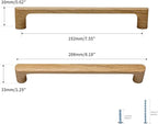 Burlywood Round 7-1/2in 6 pcs Wooden Drawer Pulls Handle pulls for cabinets Kitchen Cabinet Drawer pulls Cabinet Door Pull