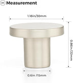 Ravinte 3 Pack Cabinet Knobs Brushed Nickel Kitchen Cabinet Knobs Round Dresser Drawer Pulls Closet Door Pulls 1-1/5 Inch