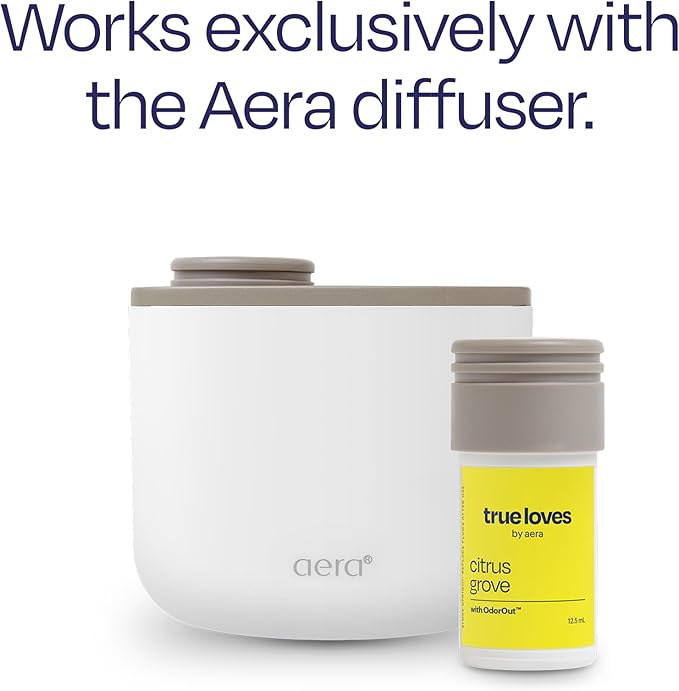 Aera True Loves Citrus Grove - Deodorizing Home Fragrance Scent Refill for Pet Odor - Notes of Wild Sage & Lemon - 12.5mL - For Use With Aera Diffuser (Sold Separately)