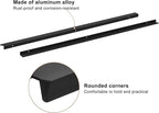 uxcell Cabinet Finger Edge Pull, 3pcs 800mm/31.5 Aluminum Alloy Back Mount Hidden Cabinet Pulls Concealed Handle for Home Kitchen Drawer Cabinet, Black
