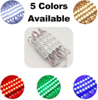 LED Module, 100pcs 49.8 Ft 5730 SMD 150LM Per LED Module IP65 Waterproof Decorative Light for Advertising Signs with Tape Adhesive Backside (Red Light)