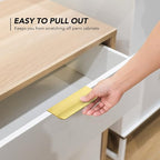 Ravinte Hardware 30 Pack Gold Cabinet Handles, 4 Inch (102mm) Finger Edge Pulls, 3 Inch Hole Center, Finger Pulls for Cabinets