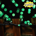LAMPHOME Super-Bright Extendable Green Christmas Lights Decoration 150Lights 31.9ft UL Certified Mini Bulb String Lights Set for Outdoor Christmas Tree Garden Holiday Party Patio Wedding Garland Decor