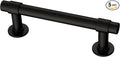 Franklin Brass - Francisco Matte Black Cabinet Handles 3 Inch (3") Hole Center Pulls | Easy Install, Durable Hardware for Kitchen Cabinet Door, Drawers, Dresser Pull, Furniture (5 Pack)