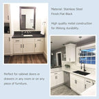 homdiy 25Pack 4.5in Cabinet Handles Black Kitchen Cabinet Pulls Drawer Pulls for Dresser Drawers