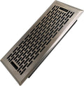 4x10 Inches Heavy Duty Walkable Floor Register - Easy Adjust Air Supply Lever Decorative Floor Vent Covers - Boston Design Vent Covers for Home - Antique Brass