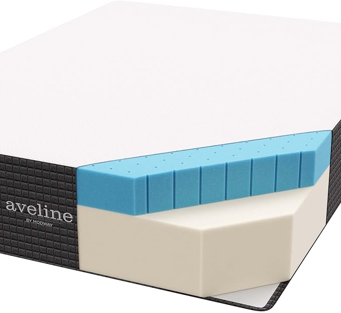Modway Aveline 14” Gel Infused Memory Mattress with CertiPUR-US Certified Foam Twin Mattress