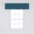 Ambesonne Anchor Window Valance, Nautical Pattern Classic Colors and Anchors Simplistic Design Sailor Ship Print, Curtain Valance for Kitchen Bedroom Decor with Rod Pocket, 54" X 12", Blue White