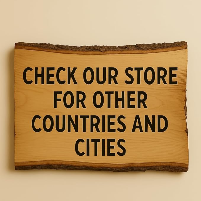Copenhagen Denmark Souvenir – Nordic Wood Slice Plaque Gift Ideal for Scandinavian Design Lovers & Travel Collectors