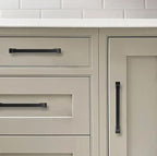 khtumeware 10 Pack 8 Inch Cabinet Handles - Matte Black Cabinet Pulls and Drawer Handles