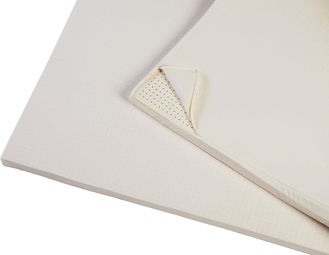 Pure Green Natural Latex Mattress Topper w/Jersey Cover - Firm - 3 Inch - Twin XL Size (GOTS Certified Organic)