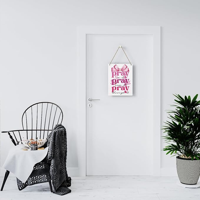 Pink Room Decor Christian Wall Decoration Bedroom Decor for Teen Girls Pink Dorm Room Decoration Bible Verses Wall Decor for Women Gift, Wooden Sign Wall Art Easter Decoration for Farmhouse Home Porch Bedroom Office