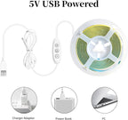 iNextStation COB LED Strip Light, 5V USB 6.6ft 2M 640LEDs Warm White 3000K Dimmable LED Lighting CRI93+ USB Led Strip Lights Flexible LED Tape Lights for TV Backlight, Under Cabinet, Mirror