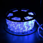 50ft 360 LED Waterproof Rope Lights, 110V Connectable Indoor Outdoor Blue Rope Lights for Outside, Deck, Patio, Pool, Camping, Bedroom Decor, Landscape Lighting and More (Blue)