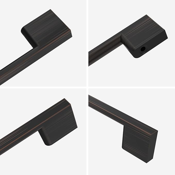 Oil Rubbed Bronze Cabinet Pulls - 10 Pack, 8.8 Inch Cabinet Handles - Bronze Dresser & Kitchen Pulls