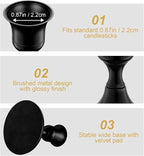 6PCS Black Taper Candle Holders, Vintage Metal Candlestick Holders for Dinner Room Table Centerpiece or Mantel Wedding Party Decor