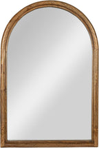 Creative Co-Op Arched Mango Wood Wall Mirror, Natural