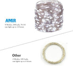 AMIR Upgraded Solar String Lights,78.6ft 240 LED Copper Wire Lights, 8 Modes Starry Lights, Waterproof IP65 Fairy Christams Decorative Lights for Outdoor, Wedding, Homes, Party, Halloween (White)