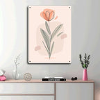 Metal and Tin SignsElegant Floral Prints for Home Decor Bedroom and Bathroom Wall Decoration 12x16inch Tin Sign