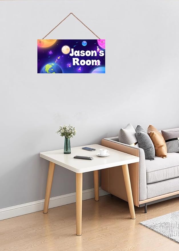 Personalized Signs Outer Space Themed Motivational Wall Decor - Boys Kids Room Wall Decor，Solar System Stars Wall Art Decorations for Bedroom Bathroom Teen Boys Encouragement