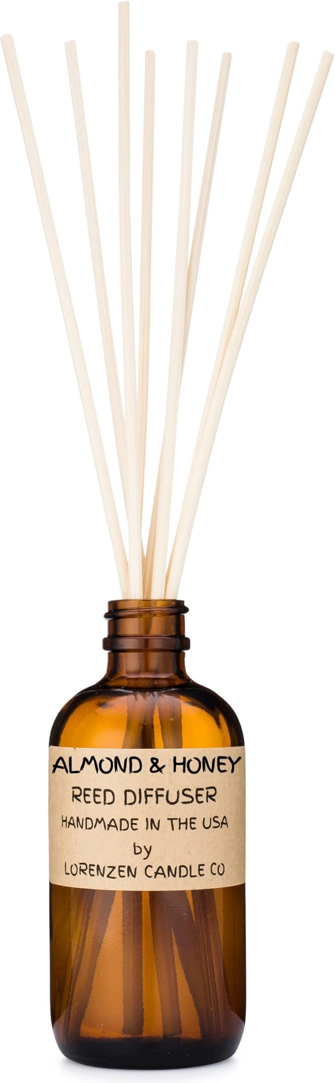 Almond & Honey Reed Diffuser Set | Handmade in the USA by American Workers | Lasts For 2-3 Months |